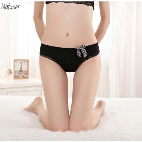 Mafurier 2018 New Women Sexy Cotton Panties Thongs Comfortable Briefs Underwear Lady Fashion G-string Lingerie Tangas 6pcs/lot