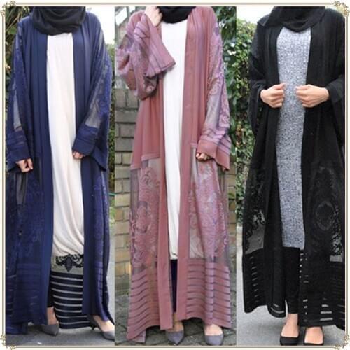 Muslim Gowns Abayas for Women Print High Quality Islamic Clothing 2019 Fashion women Ramadan Middle East Arab Islamic Clothin