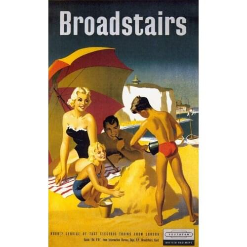 Tin Signs Broadstairs Metal Sign for Bedroom Cafe Home Bar Pub Coffee Beer Kitchen Bathroom Funny Wall Decor