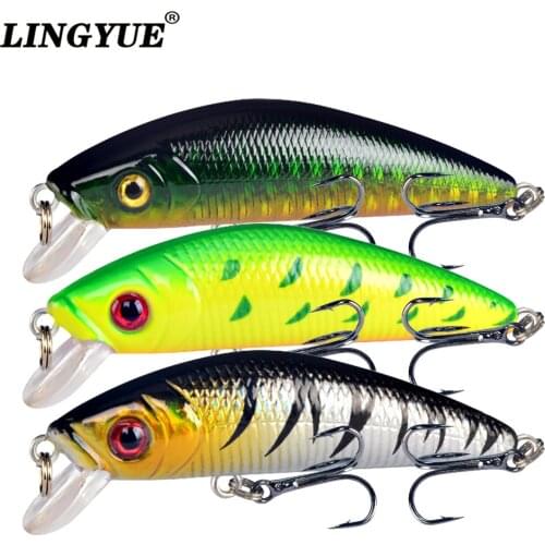 1PCS 70mm 8g Fishing Lure Minnow Crankbait Hard Bait Tight Wobble Slow sinking Jerkbait Fishing Tackle pesca