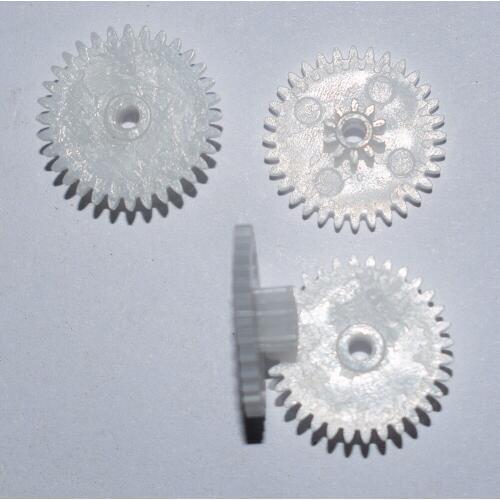 10/100pcs yuanmbm 32 teeth 17mm diameter shaft hole 2mm plastic toys gear / double-ring gear / DIY Toy Accessories 32102B