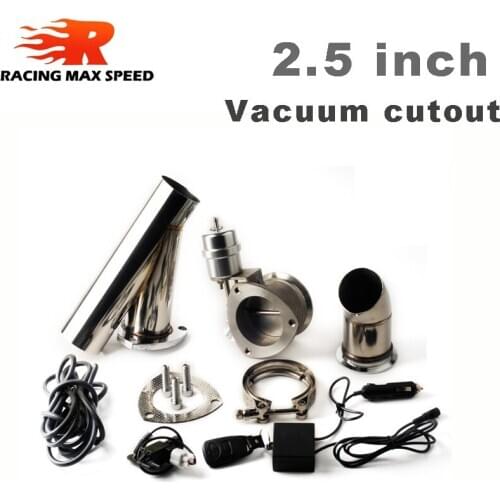 2.5" Inch 63 mm electric exhaust muffler valve cutout system remote switch controller dump exhaust cutout bypass valve VA25R