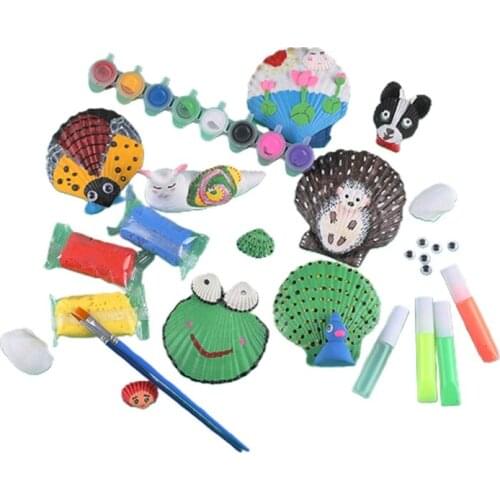 3D DIY Painting Set Hand Painting Toy Art Craft Kit Shell Painting Kit Drawing & Art Supplies Art Teaching Props