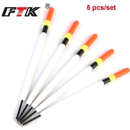 5 Pcs/Set Fishing Float Long Cast Rock Rock Rod Sea Pole Fish Buoy Tackle Barr Wood Wooden Sticks Accessories Ice Fishing