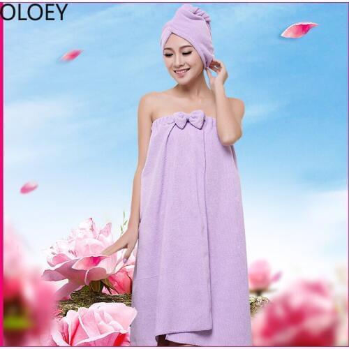 Korean Style Tube Top Microfiber Bath Towel Microfiber Bath Skirt Dry Hair Suit Beach Towel Bath Towels for Adults Quick-Dry