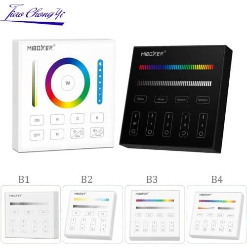 2.4GHz Wireless WIFI Touch Panel Dimmer/RGBW/RGB + CCT LED Smart Remote Controller Mi Light / MIBOXER B1 B2 B3 B4 B0 4Zone 8Zone