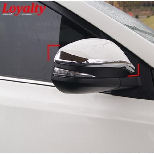 Loyalty for Toyota RAV4 2016 2017 Side Rearview Mirror Protect Strip Decoration Cover Trim ABS Chrome Car Styling Accessories