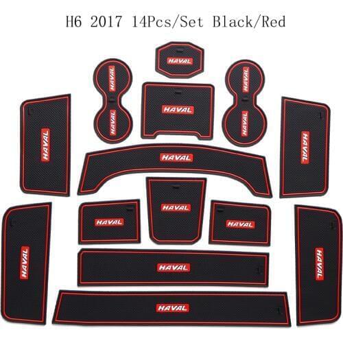 For Great Wall Haval H6 2017 2018 2011-2017 H6 Coupe M6 2015-2017 Damping Fluorescence Door Slot Mat Anti-dirty Groove Car Pad