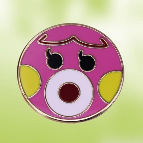 Marina New Horizons Wild World blurp pink octopus enamel pin If you can't say something nice, don't say anything at all brooch