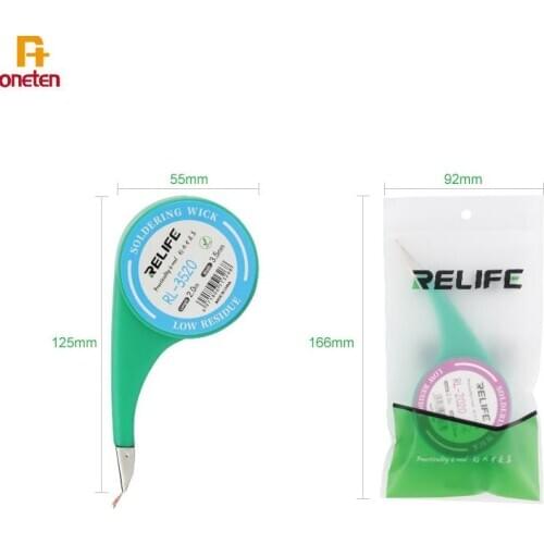 Relife Wick Wire For iPhone Mobile BGA Welding Repair RL1520 RL2020 RL2520 RL3020 Desoldering Braid Welding Solder Remover