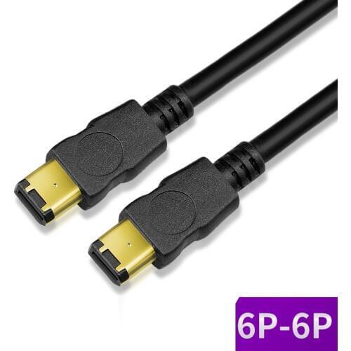 IEEE1394A Data Cable IEEE 1394 6P to 6P 6P-6P 6 Pin to 6Pin Industrial Camera Cable Firewire 400 Mbps 1.5m 3m 5m 10m 15m