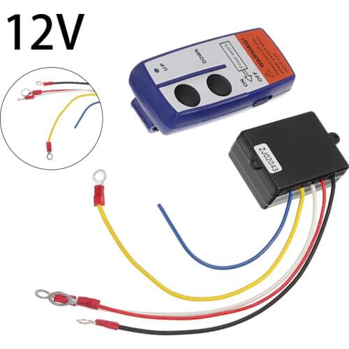 Universal 1set Electric Winch Wireless Remote Control Switch Receiver 50m Distance 12V Fit For Truck ATV SUV Off Road