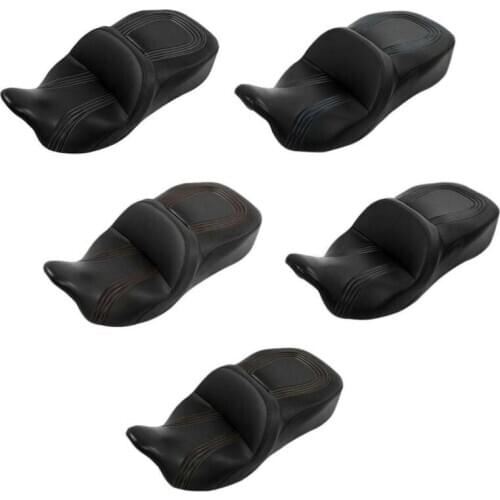 Motorcycle One Piece Driver Rider Passenger Seat For Harley Touring Street Glide 2009-2020