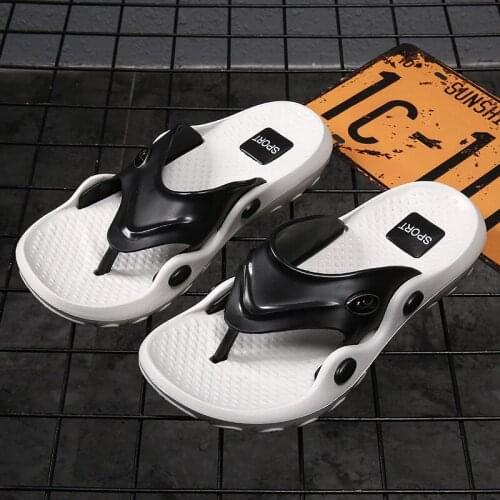 Flip-flops Mens 2021 Summer New Non-slip Mens Slippers Trend Personality Outdoor Beach Shoes Fashion Non-slip Flip-flops