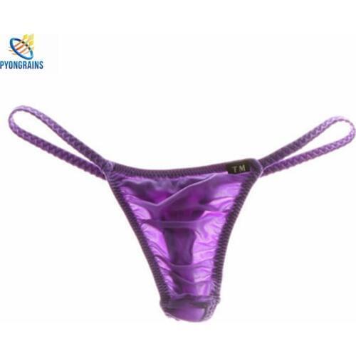 Mens Bikini 2017 Mens Pouch Thong Enhance Bulge T-back Breath Holes Thongs Mini Elastic Underwear Male G-String Cueca Gay