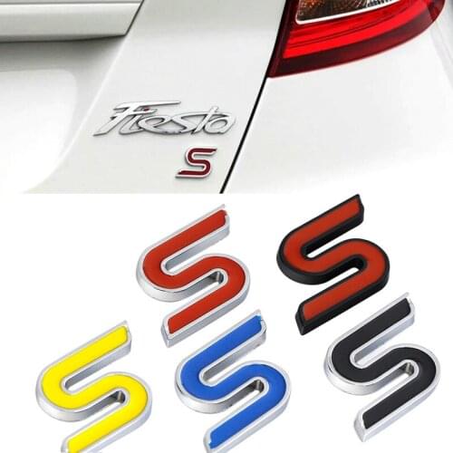 8 Kinds Letter Sticker For Ford S Fiesta Focus Mustang Mondeo Explorer Edge Everest Sport Edition Alloy Exterior Modification