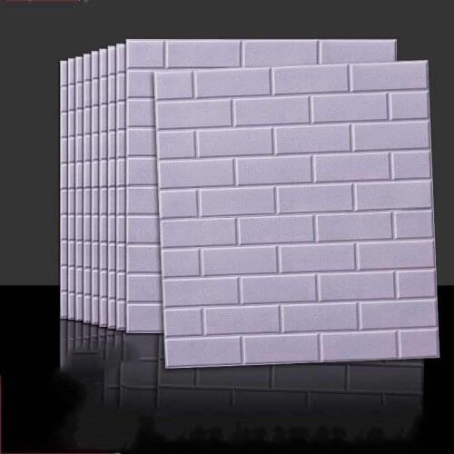 3D Wall Stickers Waterproof Imitation Brick Bedroom Decor Self-adhesive Wallpaper For Living Room Kitchen TV Backdrop Decor
