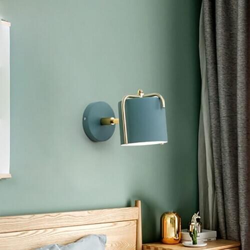Nordic ins wind personality wall lamp led creative background wall aisle corridor simple modern room reading bedside lamp