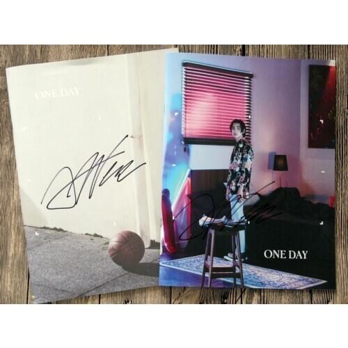 ONE autographed 2017 mini1st album ONE DAY AM PM CD korean+signed poster kpop 082017