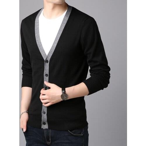 Autumn Mens Clothing 2021 Fashion Elegant Cardigan For Man British Style Oversized Sweater England Gentleman Knitted Jackets big