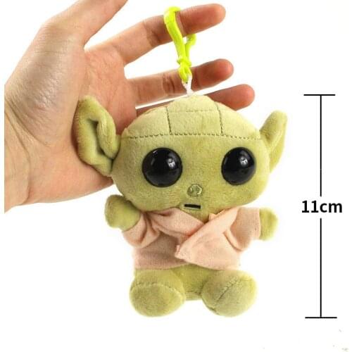 Plush Master Yoda Anime Plush Gifts for Kids Peluche Toy Stuffed Toys Dolls Keychain Pendants Disney Cartoon Christmas Star Wars