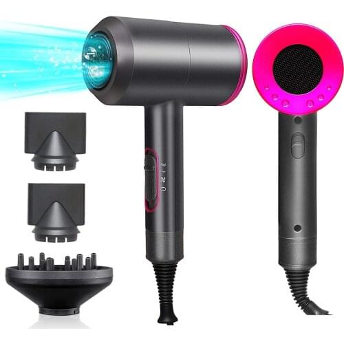 2000W Professional Hair Dryer Negative Ionic Blow Dryer Hot Cold Wind Air Brush Hairdryer Strong Power Dryer Salon Style Tool