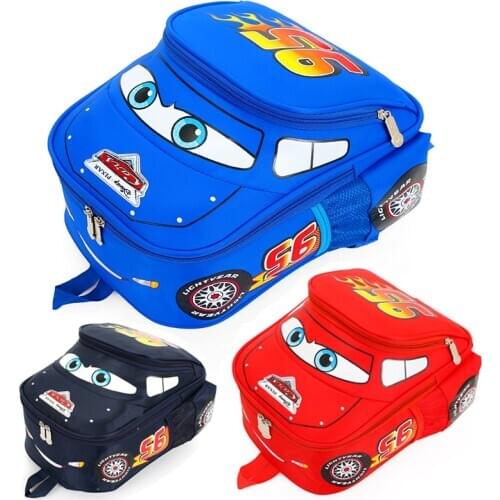 Disney kindergarten schoolbag 95 car boy 2-5 years old children backpack cute Korean girl bag baby backpack