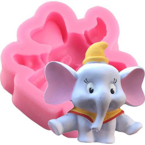 Sugarcraft Animal Elephant Silicone Mold Fondant Molds Cake Decorating Tools Chocolate Gumpaste Baking Moulds Resin Clay Mould
