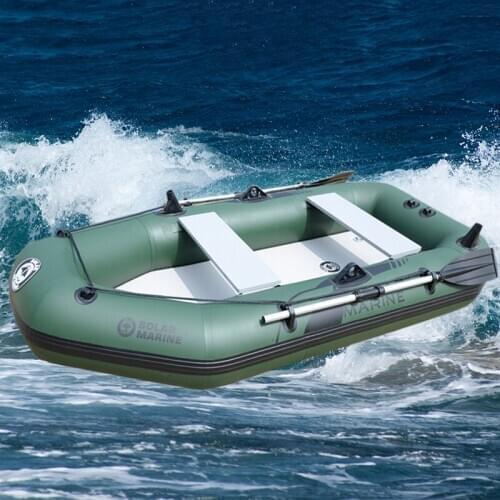 Solarmarine Factory Direct 230 cm 3 Person Air Deck Bottom Custom Pontoon Boat CE Certification Inflatable Belly Boat Fishing