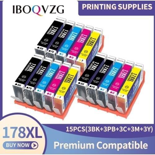 IBOQVZG Compatible Ink Cartridge For HP 178 XL For HP Photosmart C309 C310 C410 C5324 C5370 C5373 C5380 C5383 C5388 C5390