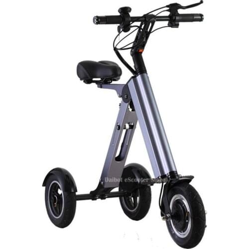 Three Wheels Electric Scooters 10'' 36V 250W electric bicycles Foldable Portable Electric Tricycle Scooter For Elderly/Disabled