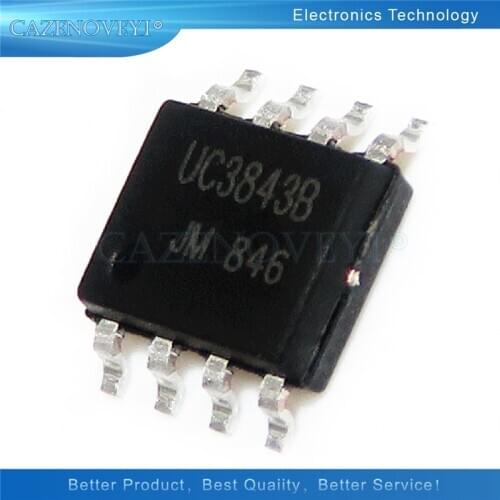 10pcs/lot UC3843B UC3843 3843 SOP-8 In Stock