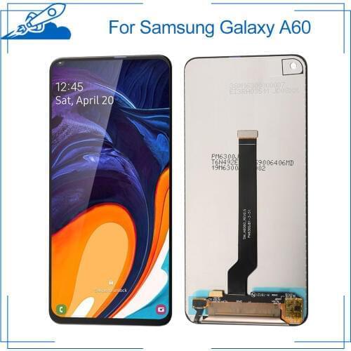 100% OEM AMOLED For Samsung Galaxy A60 M40 LCD Touch Screen amoled Display Digitize Assembly Replacement Frame NO Dead Pixel