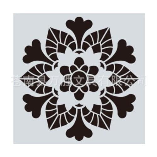 15*15 Mandala Layering Stencils Drawing Spray stencil DIY Scrapbook photo album Decorative Embossing DIY Card Crafts