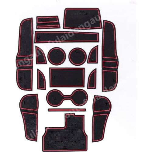 17pcs For Mazda 6 Atenza 2019-2020 Interior Door Gate Slot Non-slip Pad Cup Mat Hold Trim car styling accessories