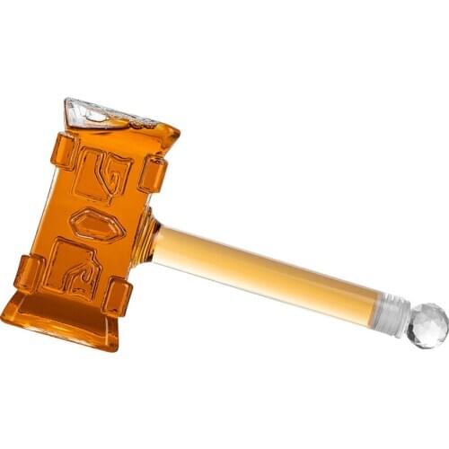 400ml Creative Wine Decanter Champagne Glasses Decanter Bottle Hammer-shaped Red Wine Aerator for Bar Accessories