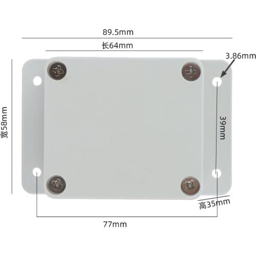 64*58*35MM 83*58*33MM IP65 ABS plastic waterproof junction box for electrical enclosures