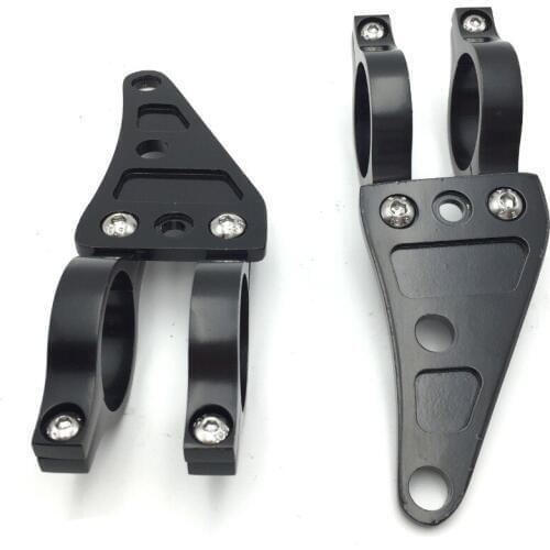 Aftermarket free shipping Motorcycle Motorcycle Black 35mm Turn Signal Clamps Headlight Mount Bracket Fork Ear Chopper Cafe Race