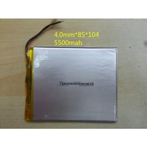 Best battery brand 3.7V 5500mAh 4085104 Lithium Tablet PC Battery with protection board For 7inch Tablet N700ES PAD99