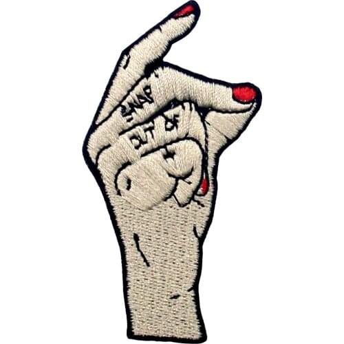 Embird Embroidered Patches For Jackets Snap Out Of It Ceo-Friendly Handmade 3D Sew on Applique Badges