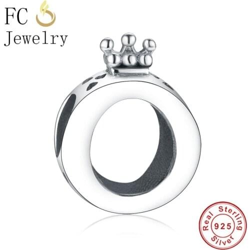 FC Jewelry Fit Original Brand Charms Bracelets 925 Silver Princess Crown Beads for DIY Making Women Girl Berloque Valentine