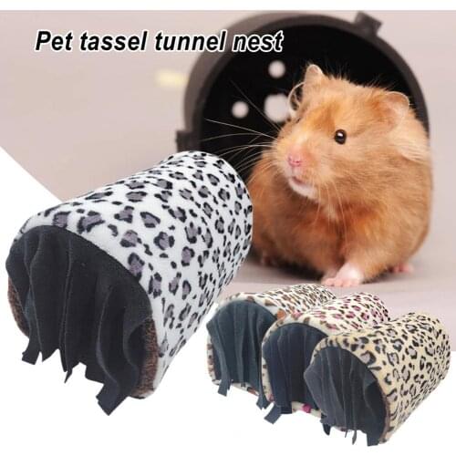 Fleece Helpful Small Animal Shelter Tunnel Nest Novelty Squirrel Bed Soft for Summer