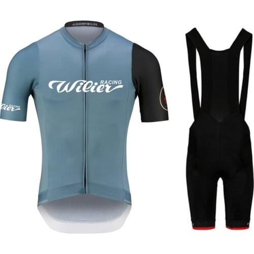 Team Cycling Jersey Bike Set Uniforme Ciclismo Ropa Maillot Hombre Bicycle Bib Shorts Roupa De Masculino Wilier Racing 2021 Men