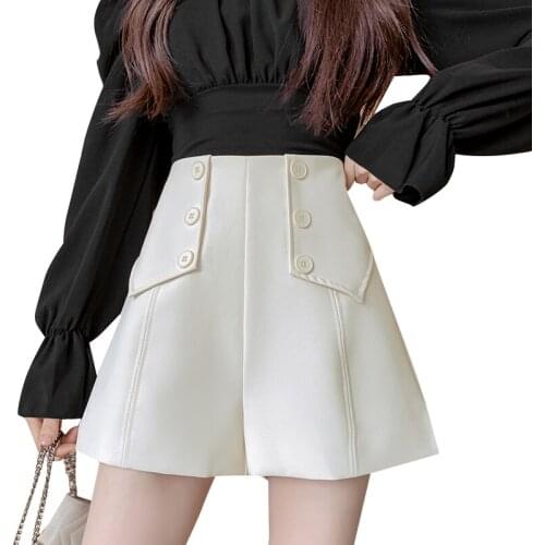 Cheap wholesale 2021 spring summer new fashion casual cute sexy women short outerwear woman female OL wide leg shorts Py1536
