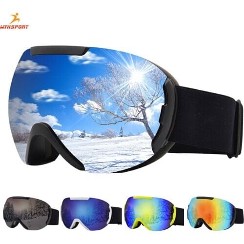 2020 Anti-fog Double Layers Ski Goggles Lens Ski Mask Glasses Skiing Snow Snowboard Goggles Eyewear Mirror Polarize Men Women