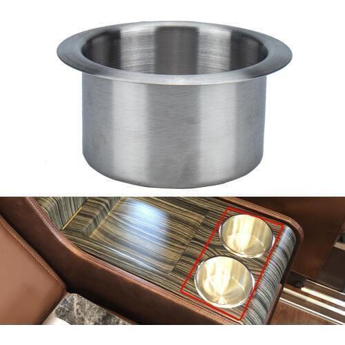 Stainless Steel Drop-in Cup Holder Table drink Holder for RV Car Truck Camper