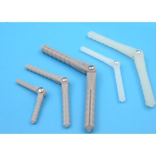 20PCS Mini Hinge D2.0 D2.5 D4.5 Plastic Hinges Nylon Loose Needle Hinge for RC DIY Fixed Wing Fixed Airplane Parts