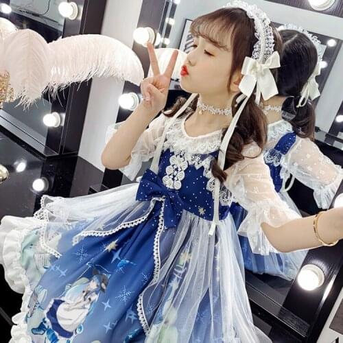 Girls Lolita princess dress children dress little girl fluffy skirt girls clothes
