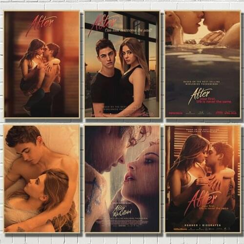 After Vintage Poster Saw Classic Movie Posters tableau mural Kraft paper Wall Sticker Home Bar Decorative Painting