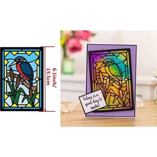 Bird Lily Flowers Window Silhouettes Metal Cutting Dies Stencil DIY Craft Paper Cards Making template 2020 New